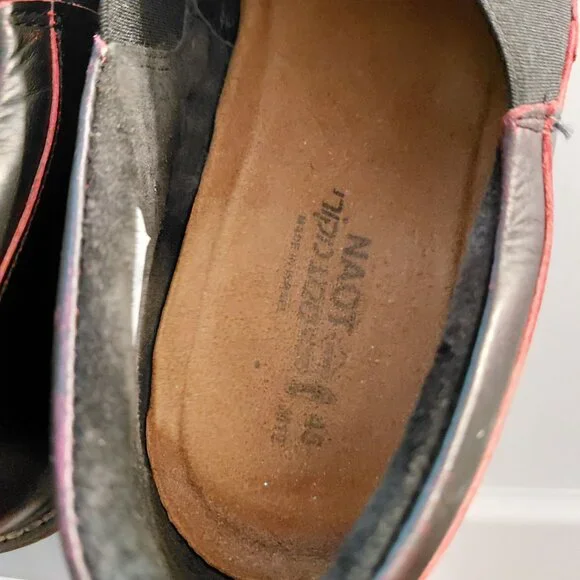 NAOT oxblood shoes Chelsea elastic side panel - Picture 6 of 7